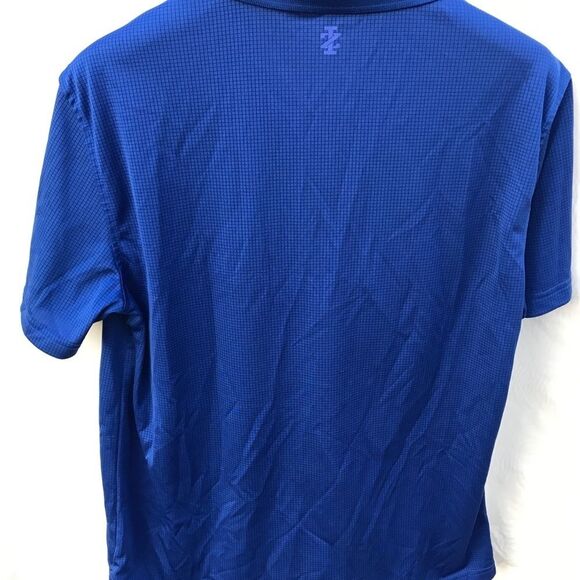 Izod Blue Stretch Short Sleeve Polo Shirt Men's Size Medium - Picture 4 of 4
